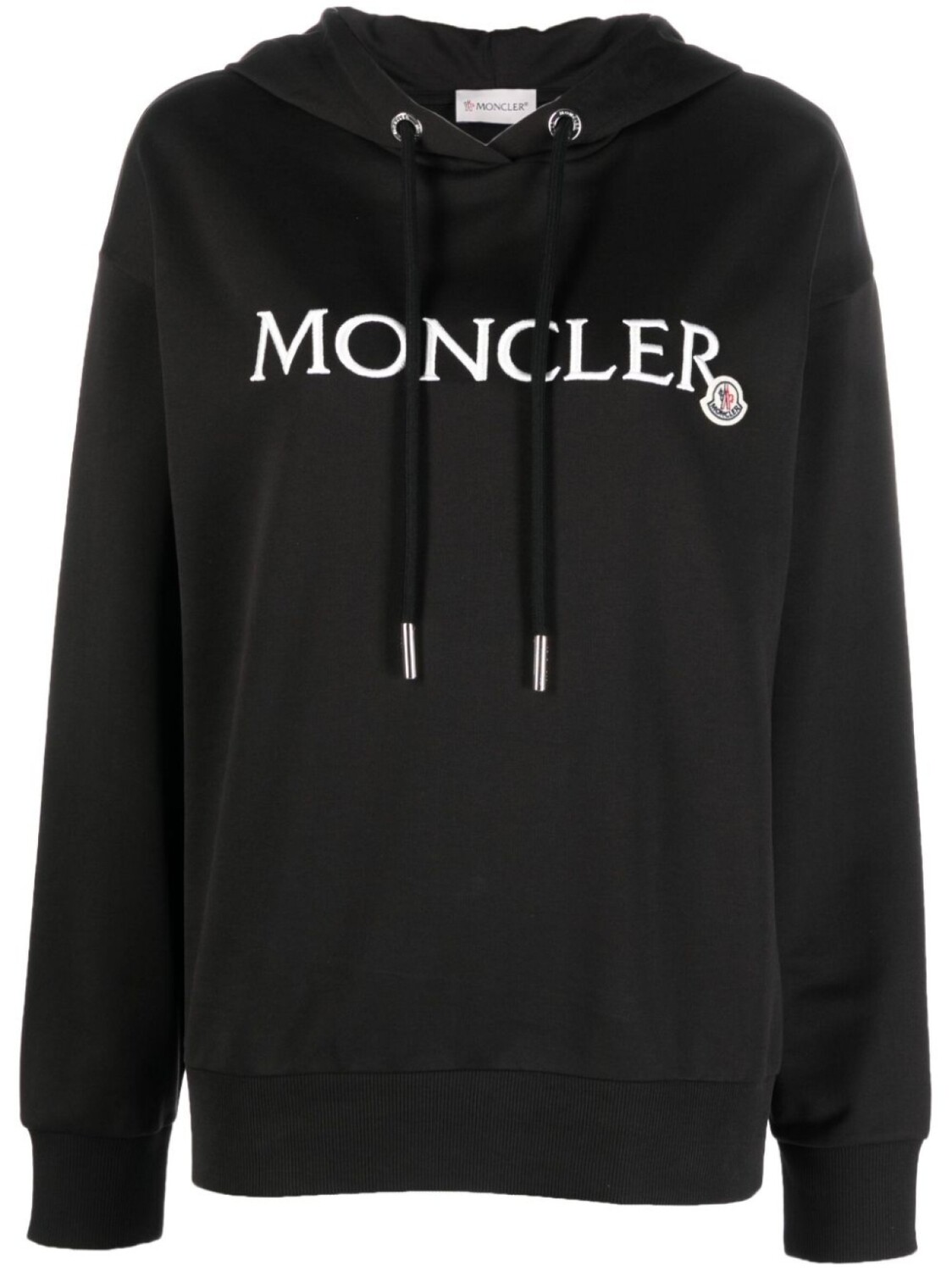 

Moncler худи с вышитым логотипом, черный