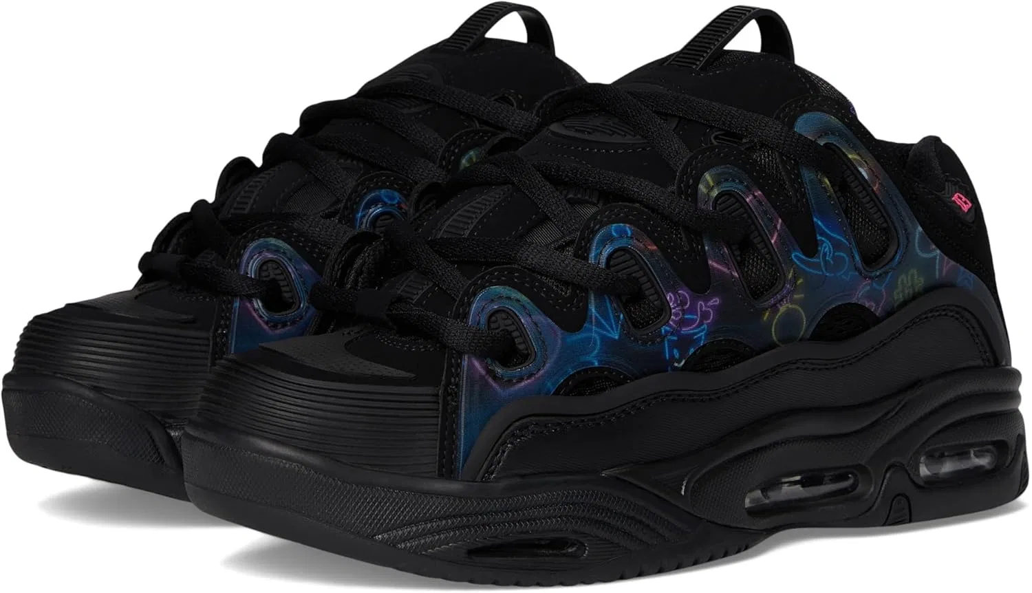 Мужские кроссовки для скейтбординга Osiris D3 2001, цвет Black/Pink/Holo
