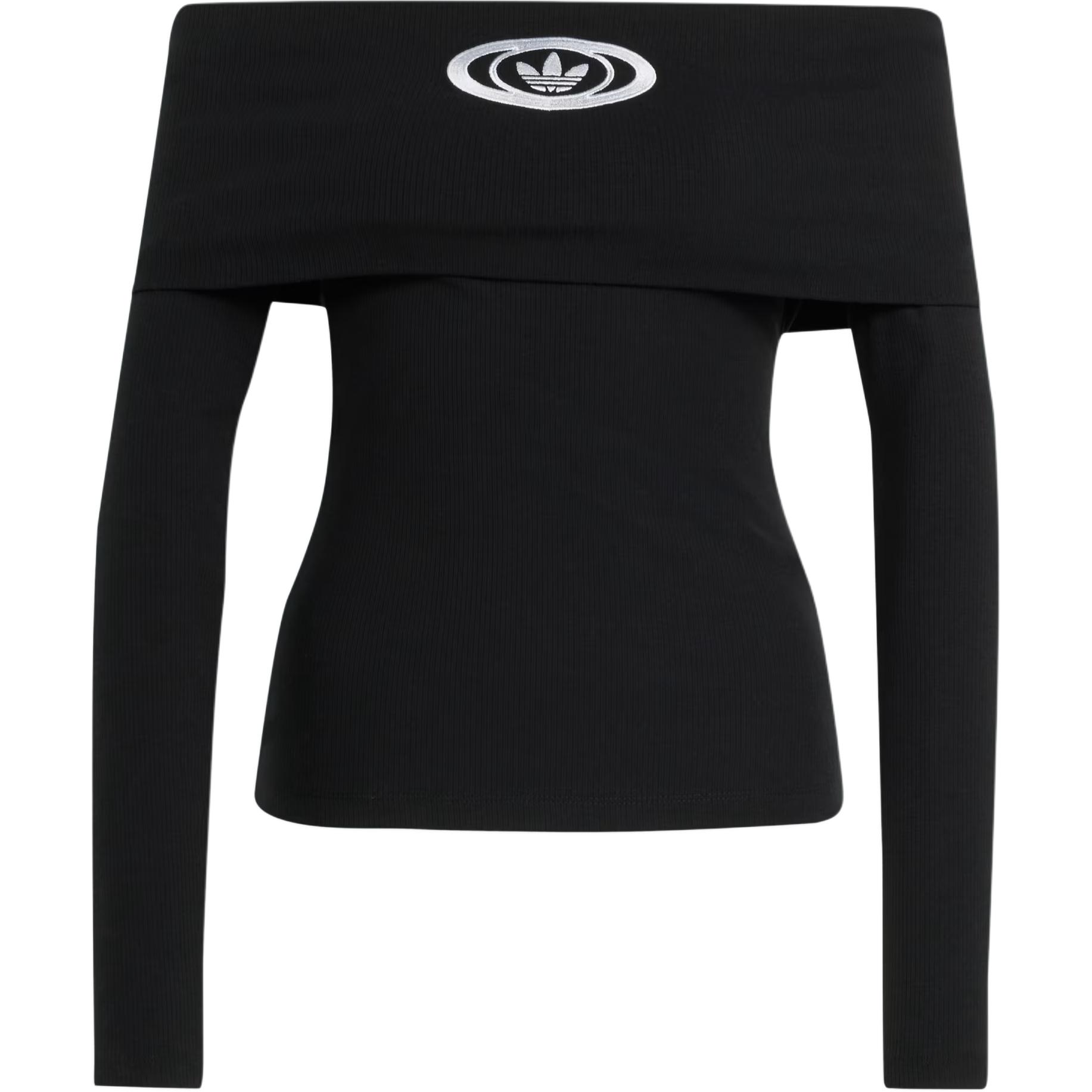 

Adidas Originals Adidas Женский Топ с Длинными Рукавами и Открытыми Плечами Black