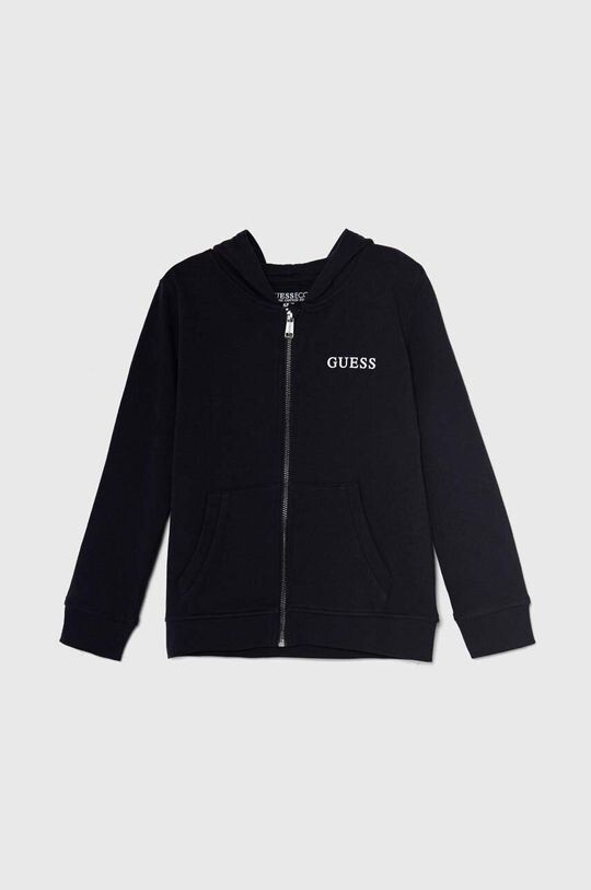 

Детская хлопковая толстовка Guess, темно-синий