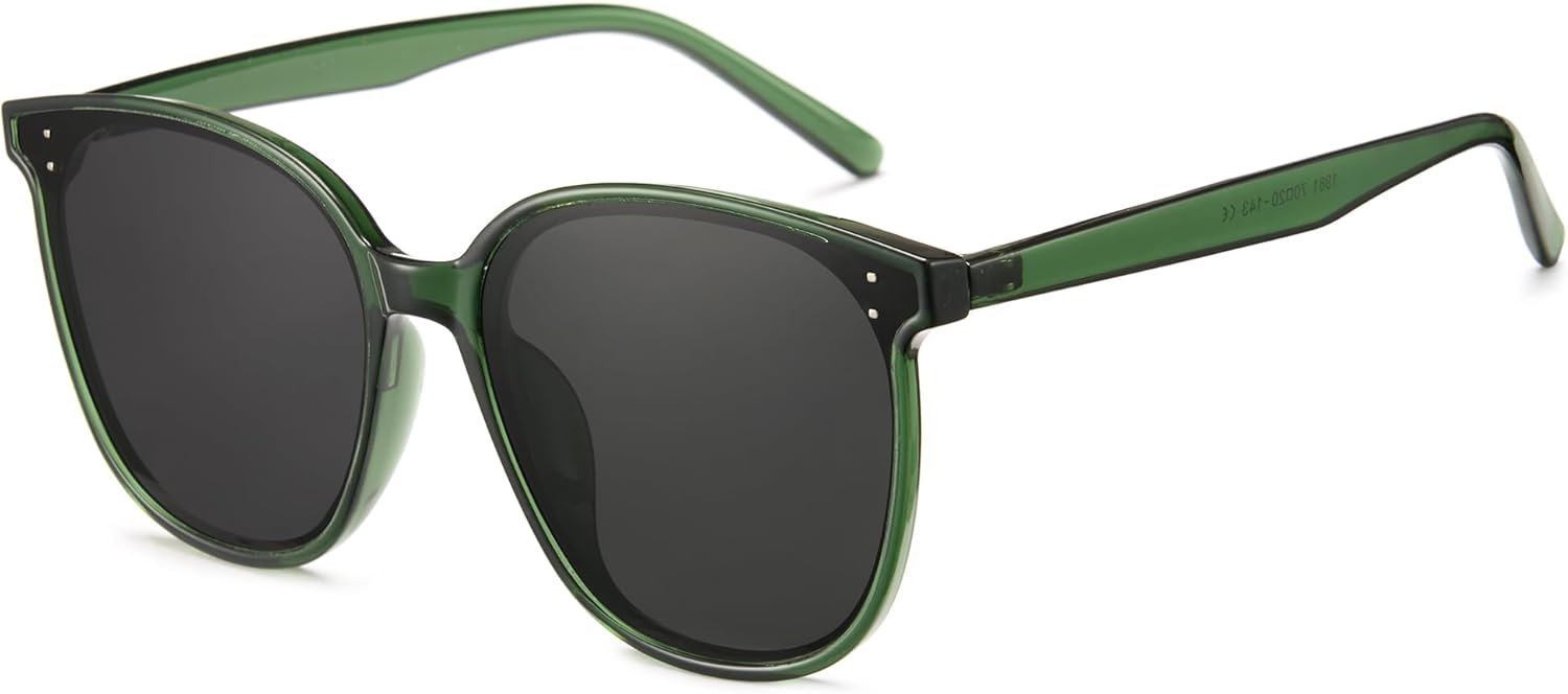 

Солнцезащитные очки Cyxus Oversized Cat Eye для женщин, поляризованные линзы, защита от УФ-излучения, для пляжа, музыкальных фестивалей, шопинга, 1902, 07-oversized Cat Eye Sunglasses-black Lens Green Frame