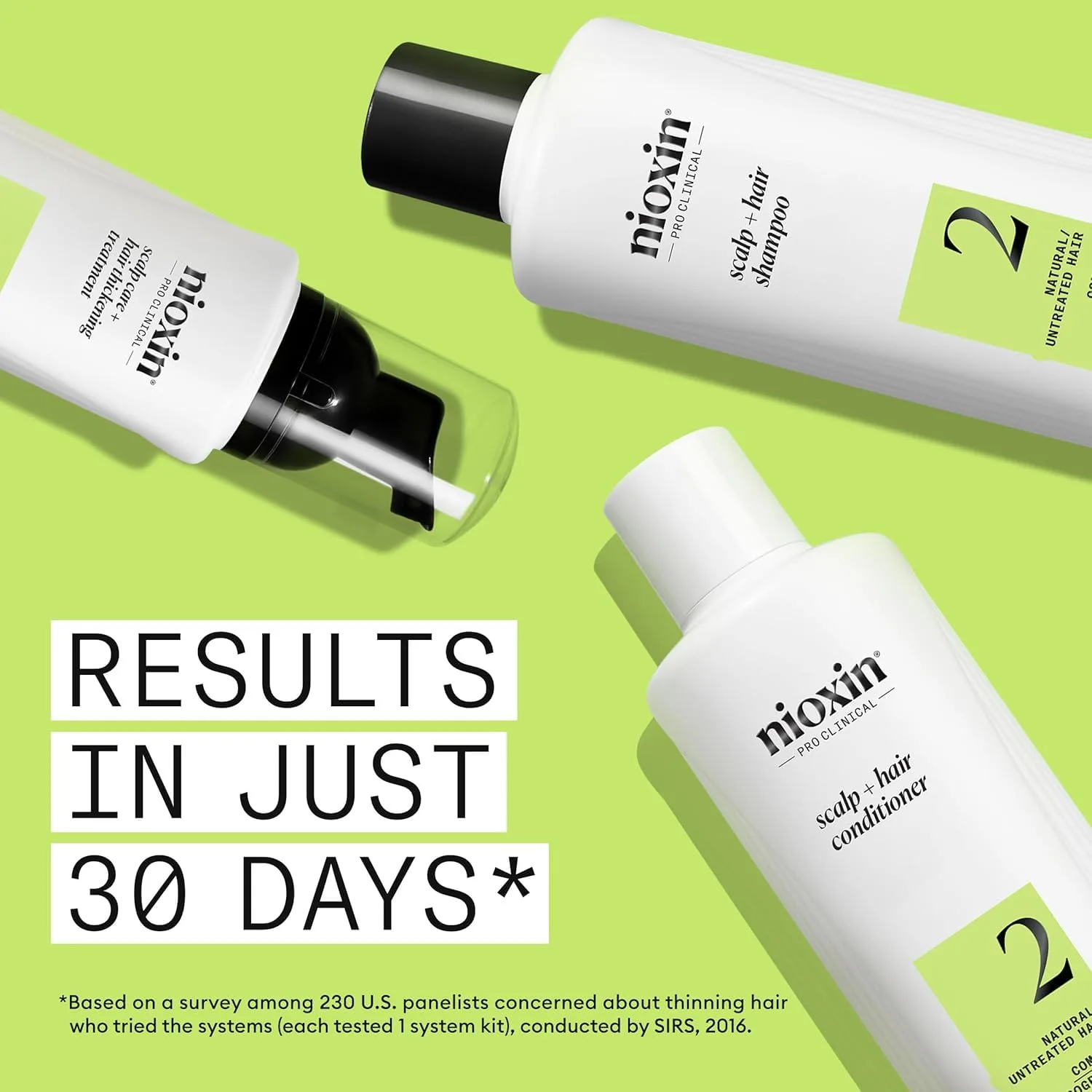 Nioxin System Kit 2, очищение, кондиционирование и уход за кожей головы для более густых и сильных волос, набор на 3 месяца + маска Deep Protect Density для укрепления и защиты поврежденных или окрашенных волос от ломкости, Orange — фото 4