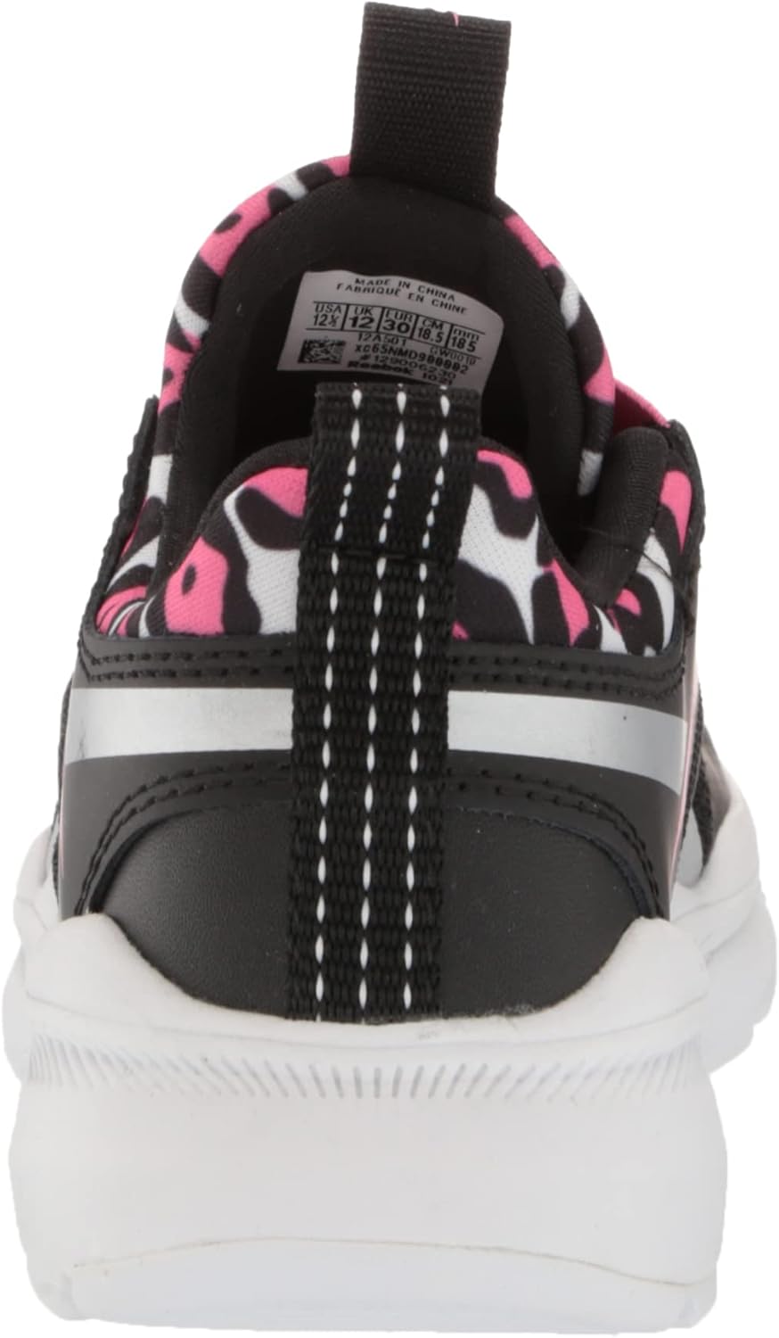 Кроссовки Reebok для мальчиков Xt Sprinter Slip, черный/розовый — фото 3