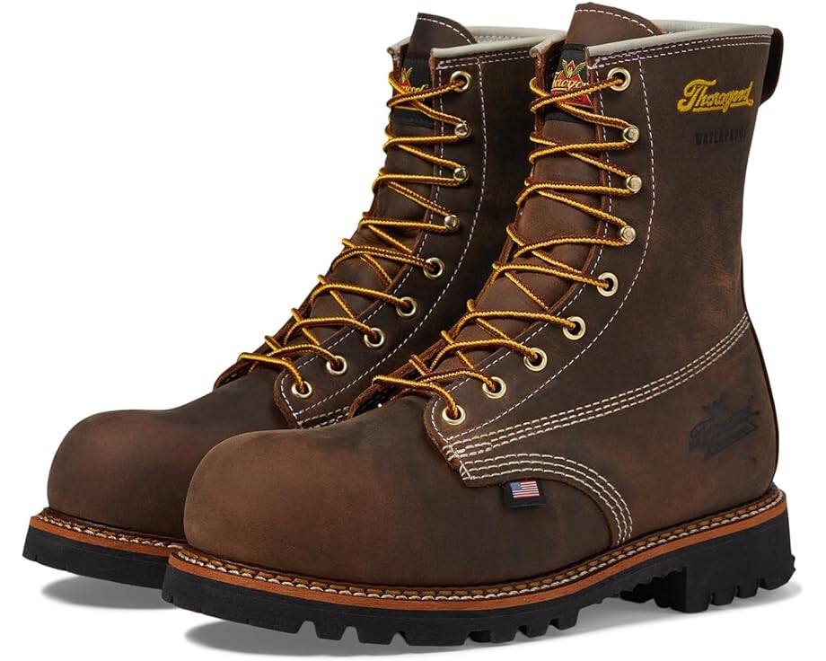 

Ботинки Thorogood American Heritage 8" Waterproof Safety Toe, цвет Crazy Horse