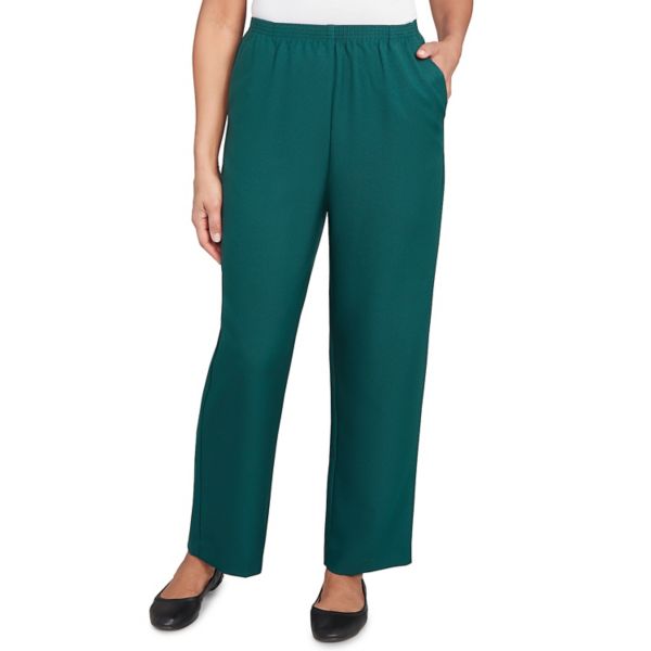 

Женские эластичные укороченные брюки All Around Poly Alfred Dunner, цвет emerald