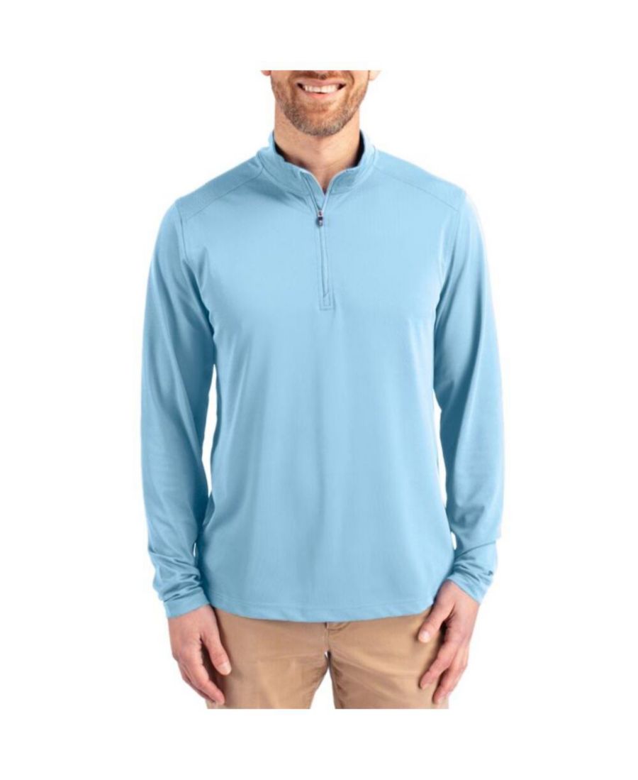 

Мужской пуловер Virtue Eco Pique из переработанной ткани с застежкой-молнией до середины груди Cutter & Buck, Atlas