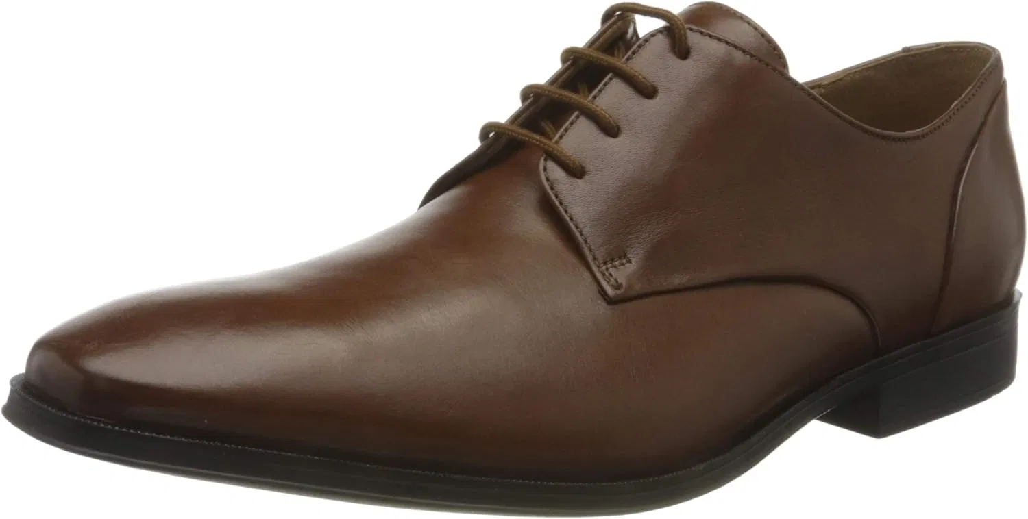 Мужские туфли-оксфорды Clarks Gilman Plain, Brown Tan Leather Tan Leather