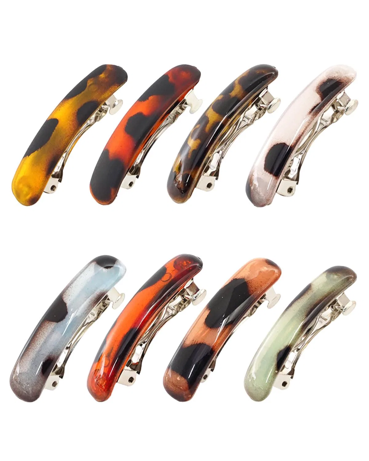 Набор из 8 классических французских заколок для волос Culeb