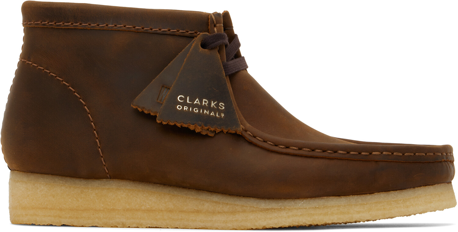 

Коричневые ботинки Wallabee Desert Clarks Originals