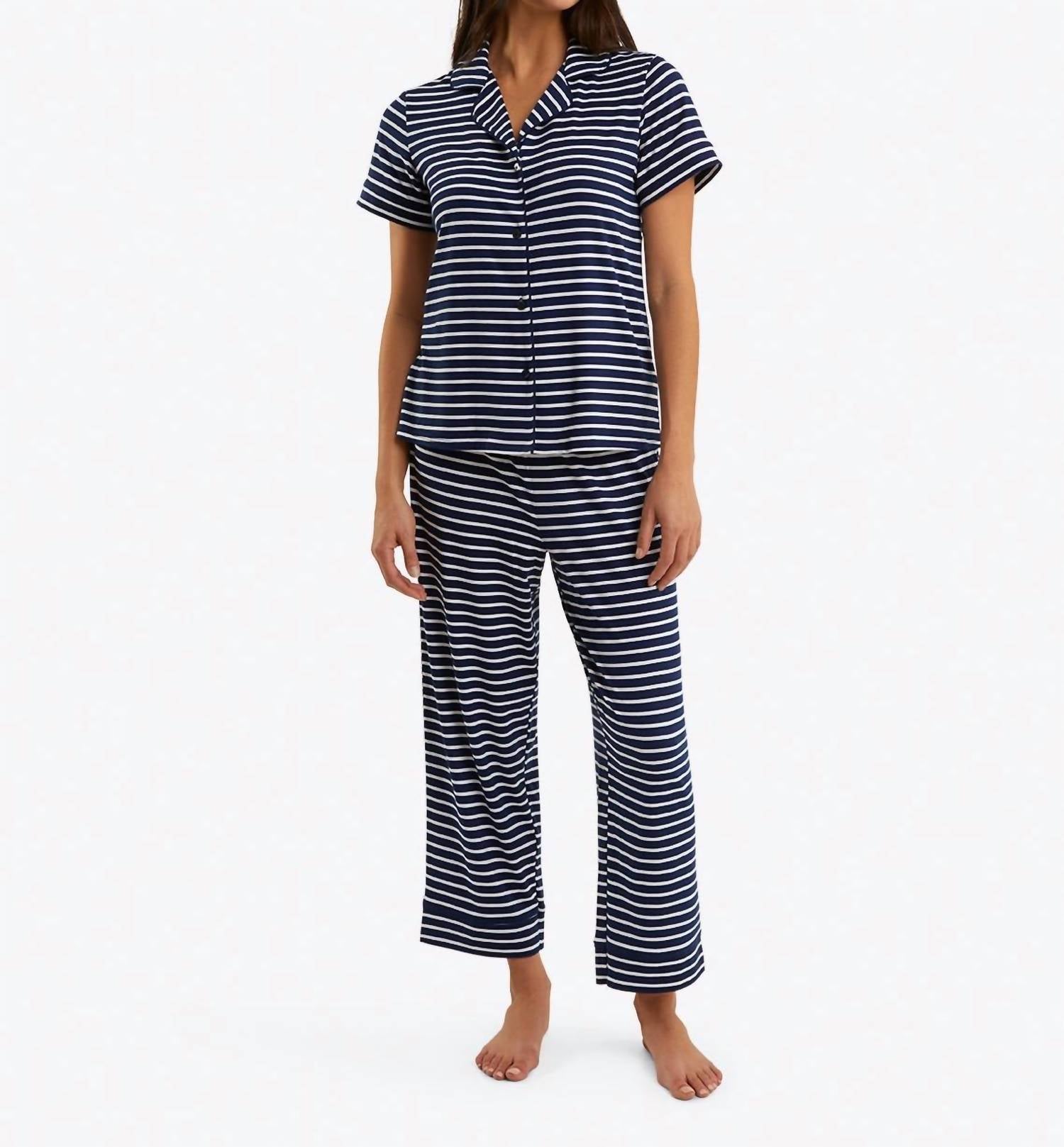 

Пижамный комплект Линда в морскую полоску Draper James, цвет nautical stripe
