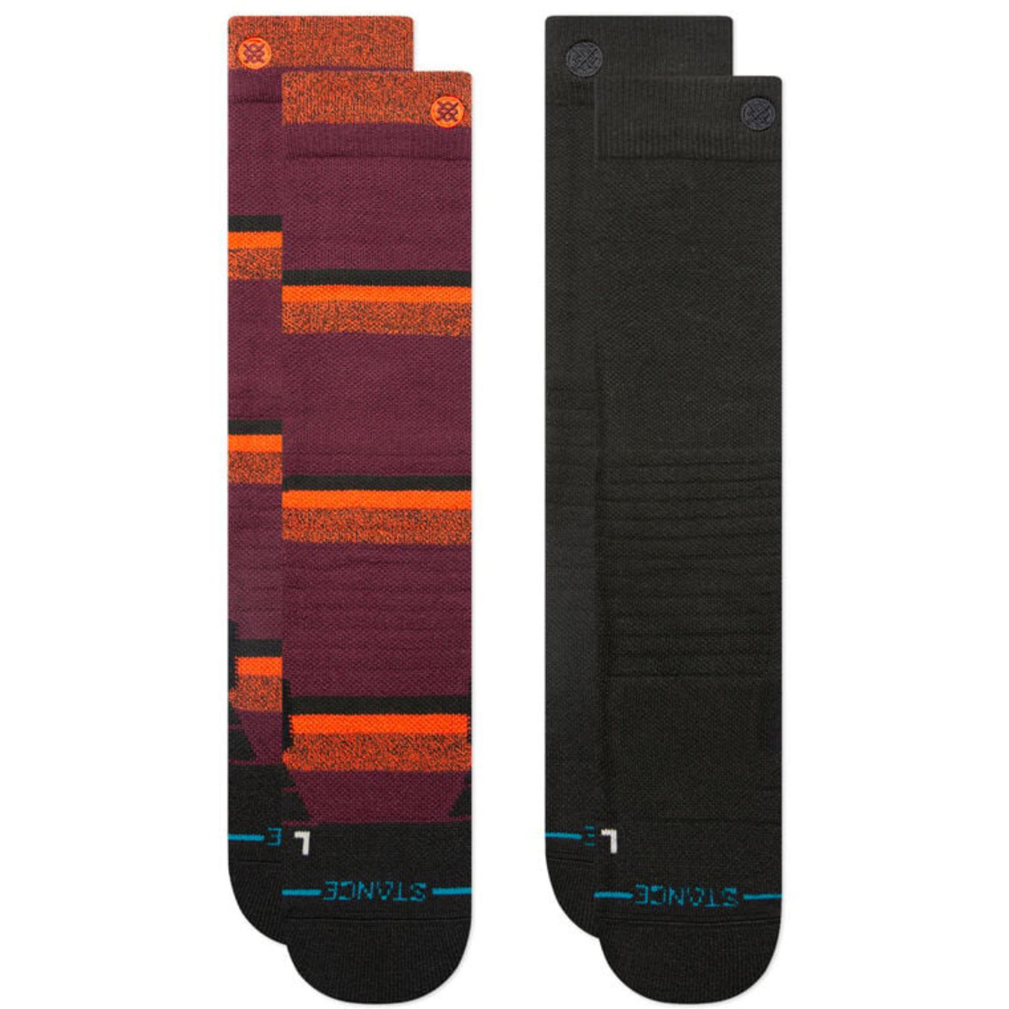 

Мужские носки средней длины из полиэстера для зимних видов спорта (комплект из 2 пар). Stance, Nightride/Black