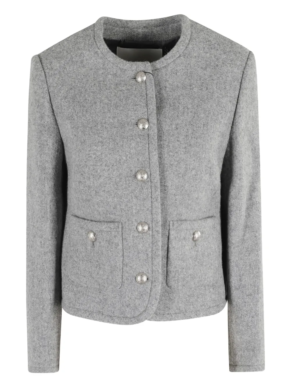

Шерстяной твидовый пиджак DUNST, серый