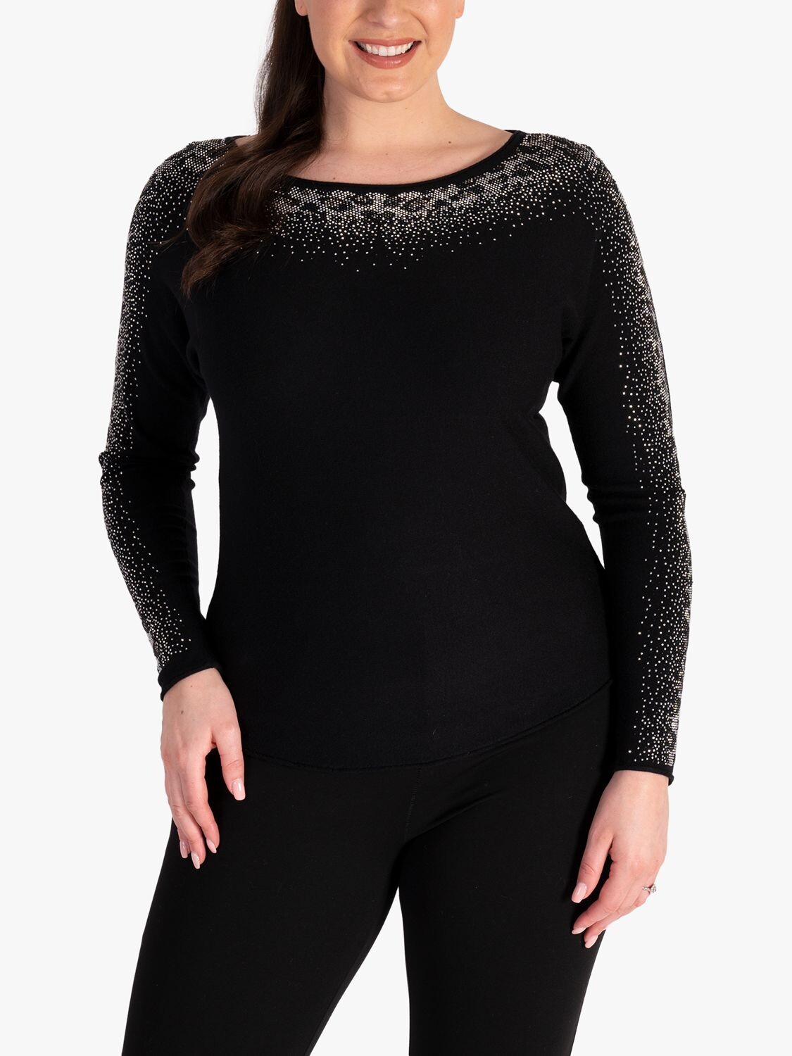 

Джемпер тонкой вязки chesca Diamante, черный