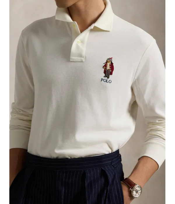 Футболка поло Classic fit Polo Ralph Lauren, белый — фото 4