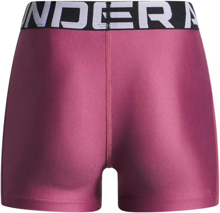 Короткие шорты Under Armour Girls' HeatGear Shorty, (659) Fuchsia Dusk//White — фото 2