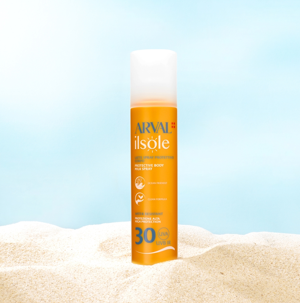 Защитное молочко для тела Ilsole спрей SPF 30 солнцезащитный лосьон-спрей Arval, 200 мл — фото 2