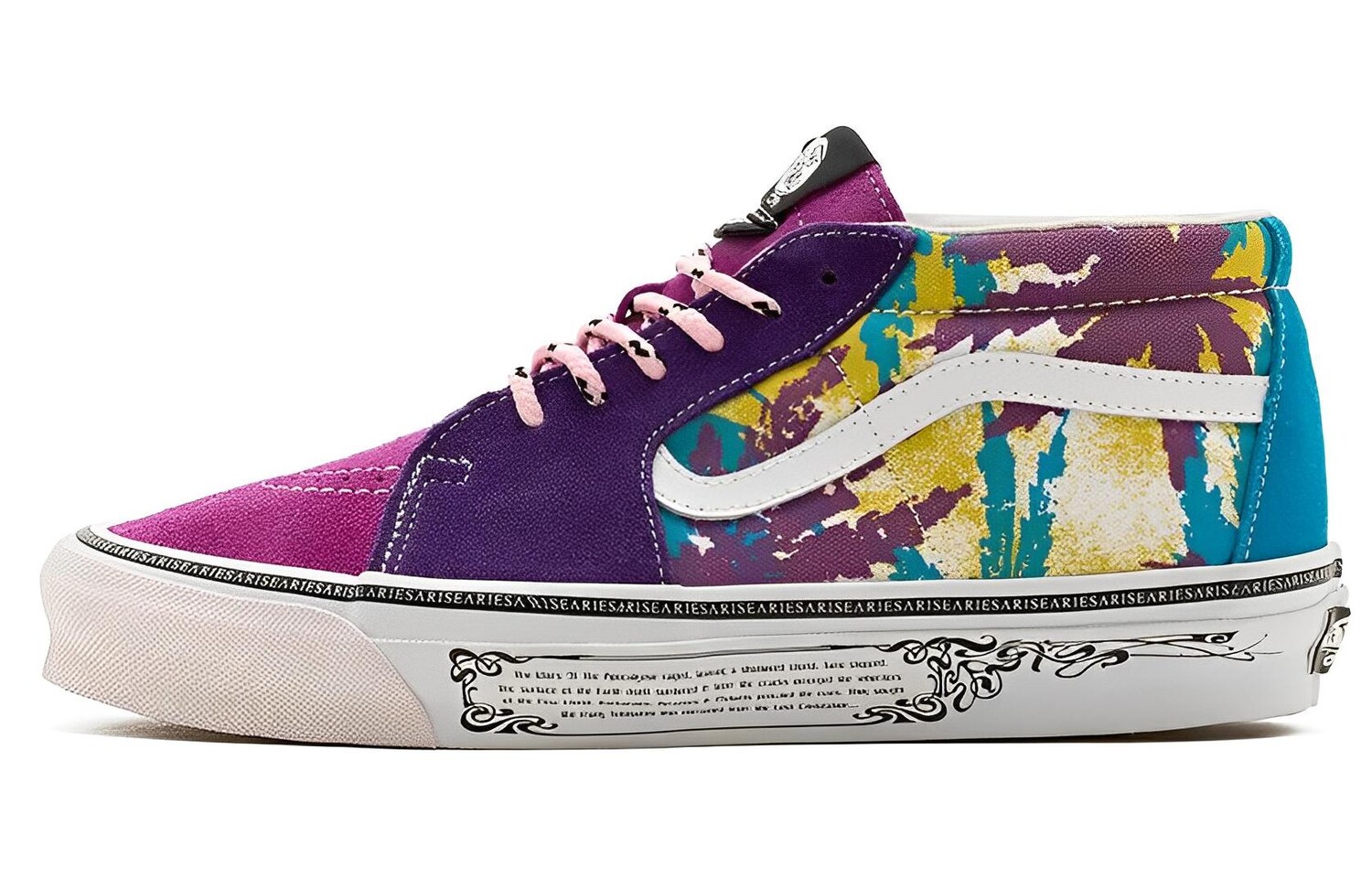 

Кроссовки Vans Vault UA OG Sk8-Mid LX Aries Weed Leaf Purple Yellow