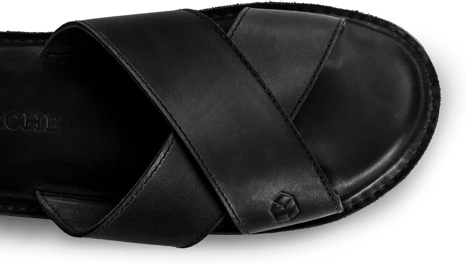 Сандалии с мягкой подошвой, из натуральной кожи, Charcoal Black La Leche — фото 2
