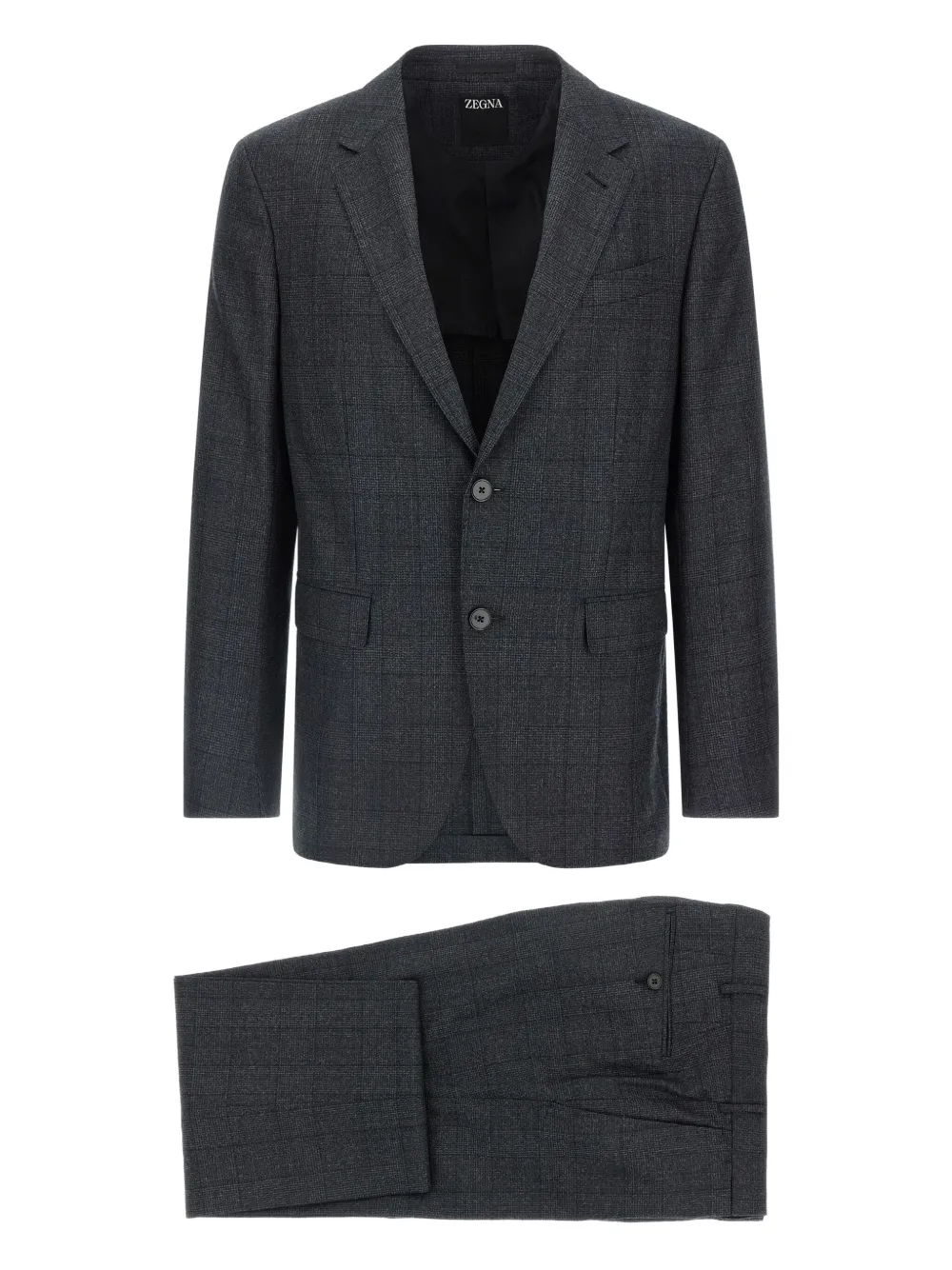 

Костюм в клетку «Принц Уэльский» Zegna, серый
