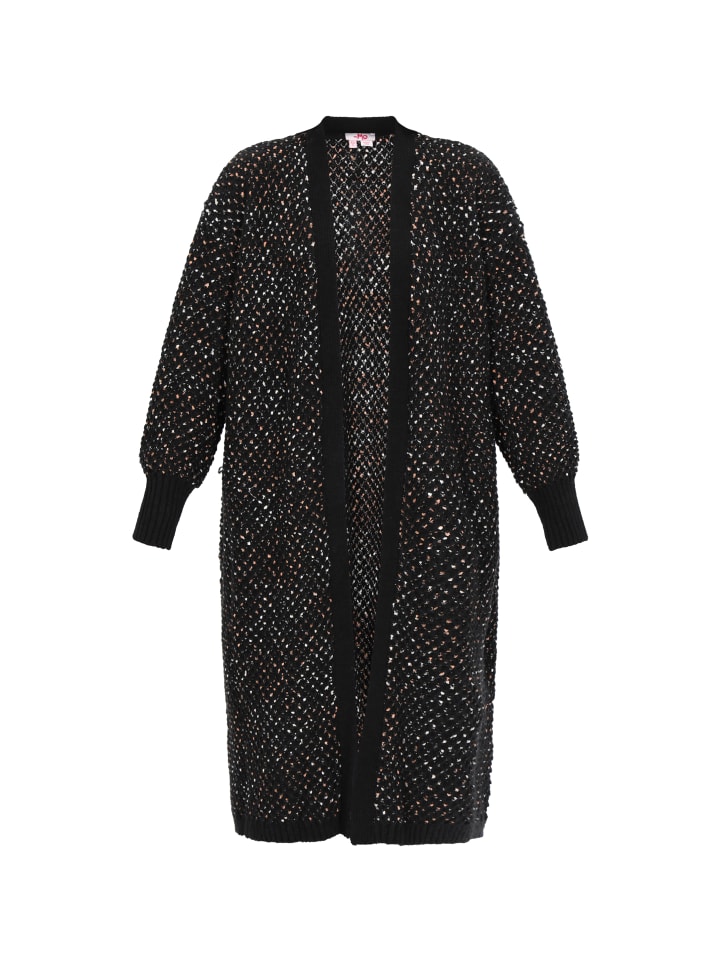 

Женский кардиган черного меланжа myMo