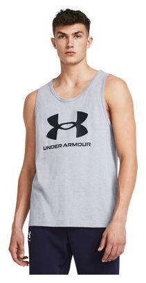 

Майка Under Armour Sportsstyle с логотипом серая мужская