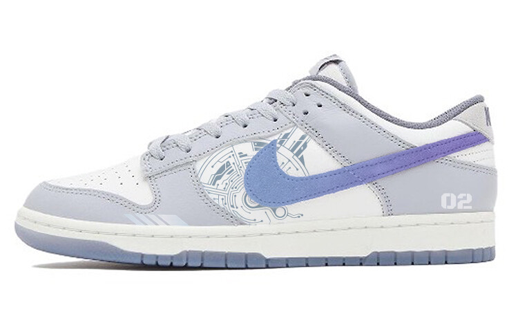 

Кроссовки Nike Dunk Skateboarding Shoes Men Low-top White/gray, белый