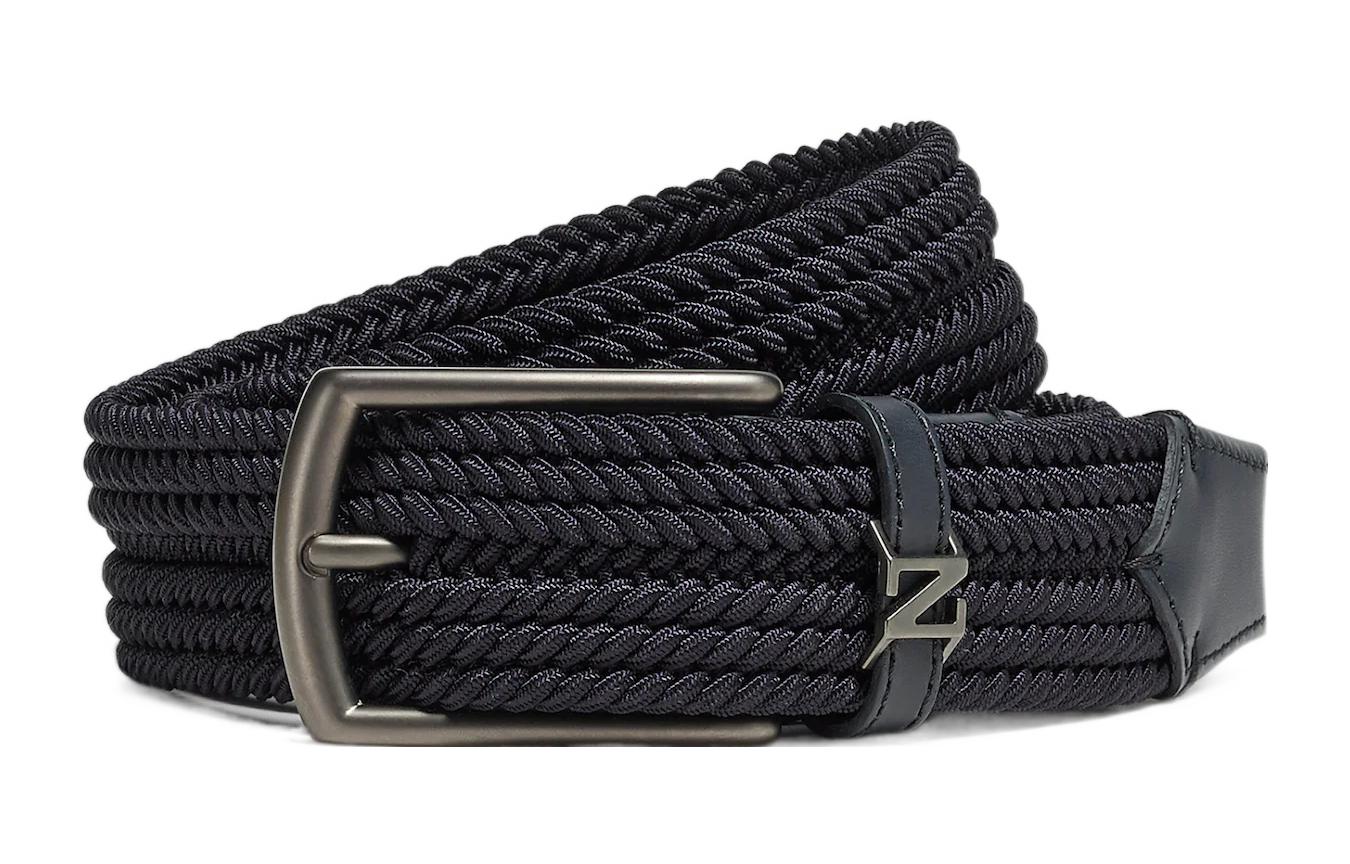 

Плетёный ременной пояс Ermenegildo Zegna, морской синий