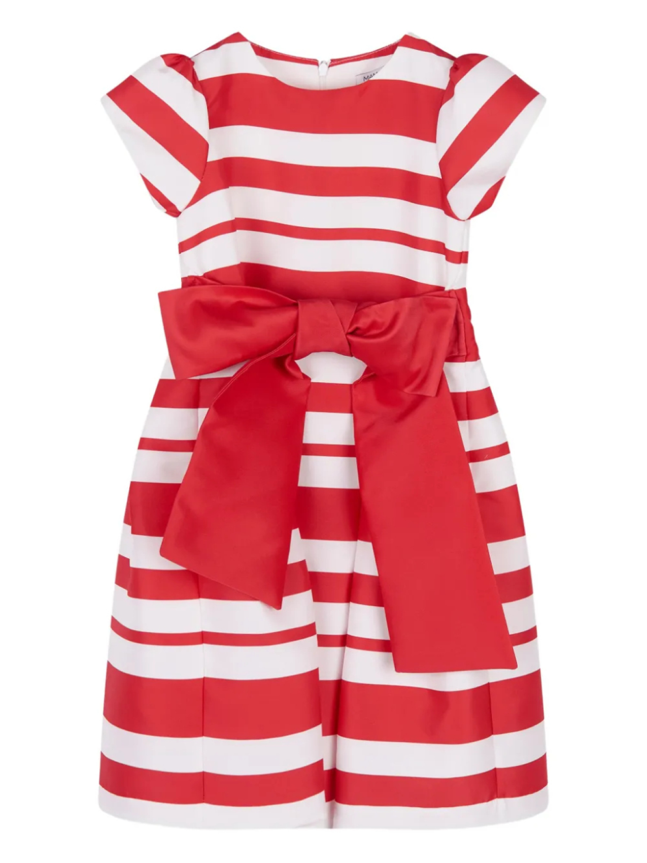 

Платье в полоску с бантом от MAMA LUMA KIDS, красный