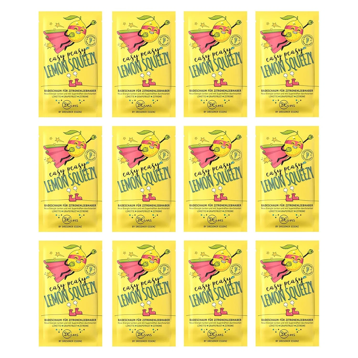 Пена для ванн Dresden Essenz Easy Peasy Lemon Squeezy, 12 х 60 г Olshop Ag