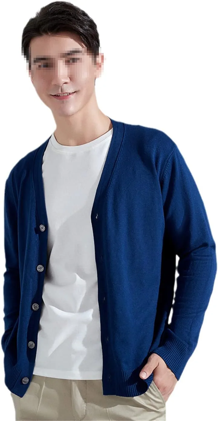 

Зимний мужской кардиган с V-образным воротником YTR6TW