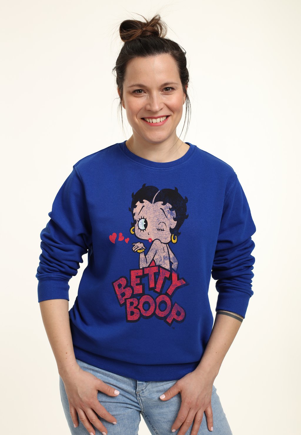 

Толстовка BETTY BOOP FADED GRAPHIC PRINT Henry Tiger, синий