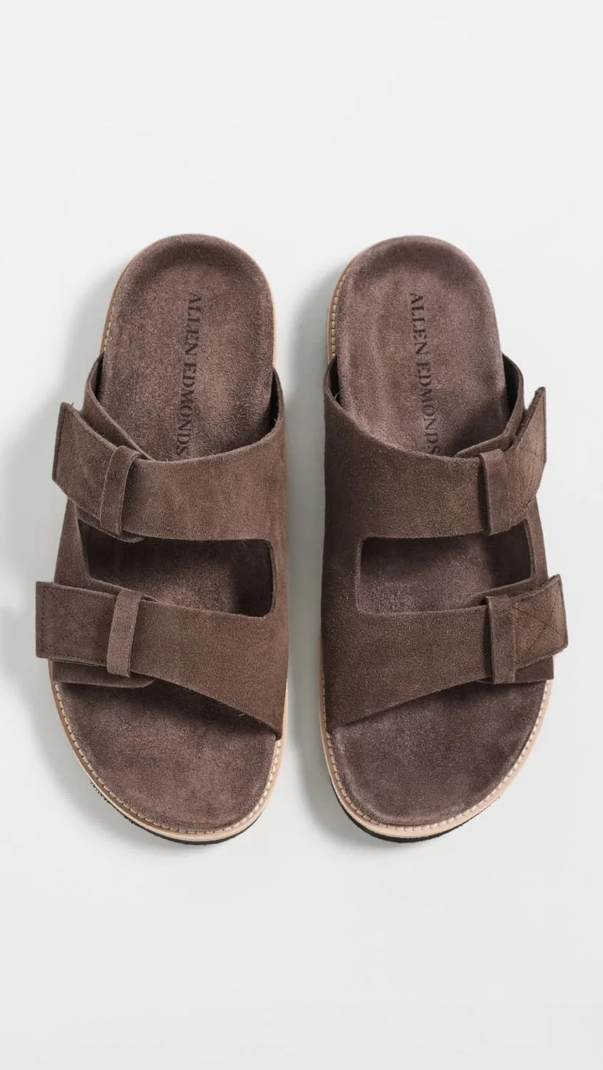 Сандалии с двумя ремешками Allen Edmonds, горький шоколад — фото 2