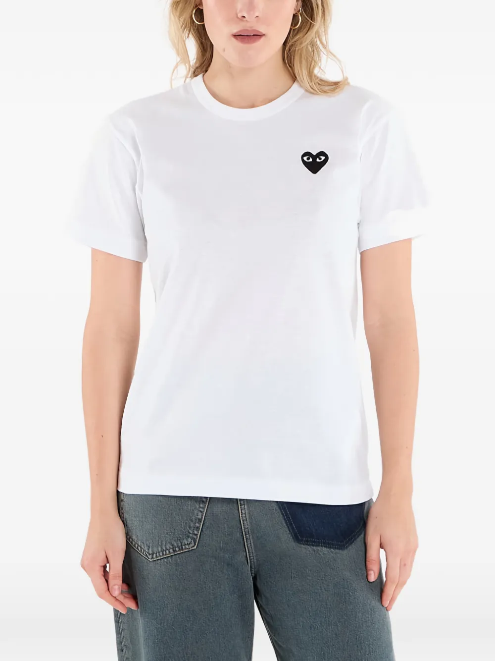 

Футболка с сердечным мотивом Comme Des Garçons Play, белый