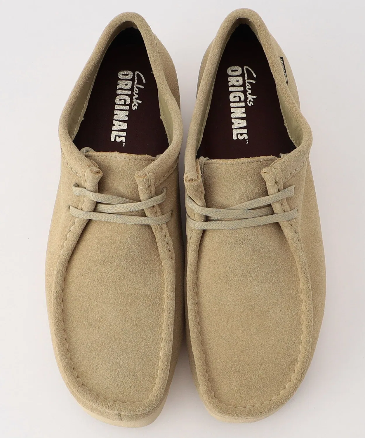 Кроссовки Wallabee GTX Clarks на шнуровке, верблюжий — фото 2