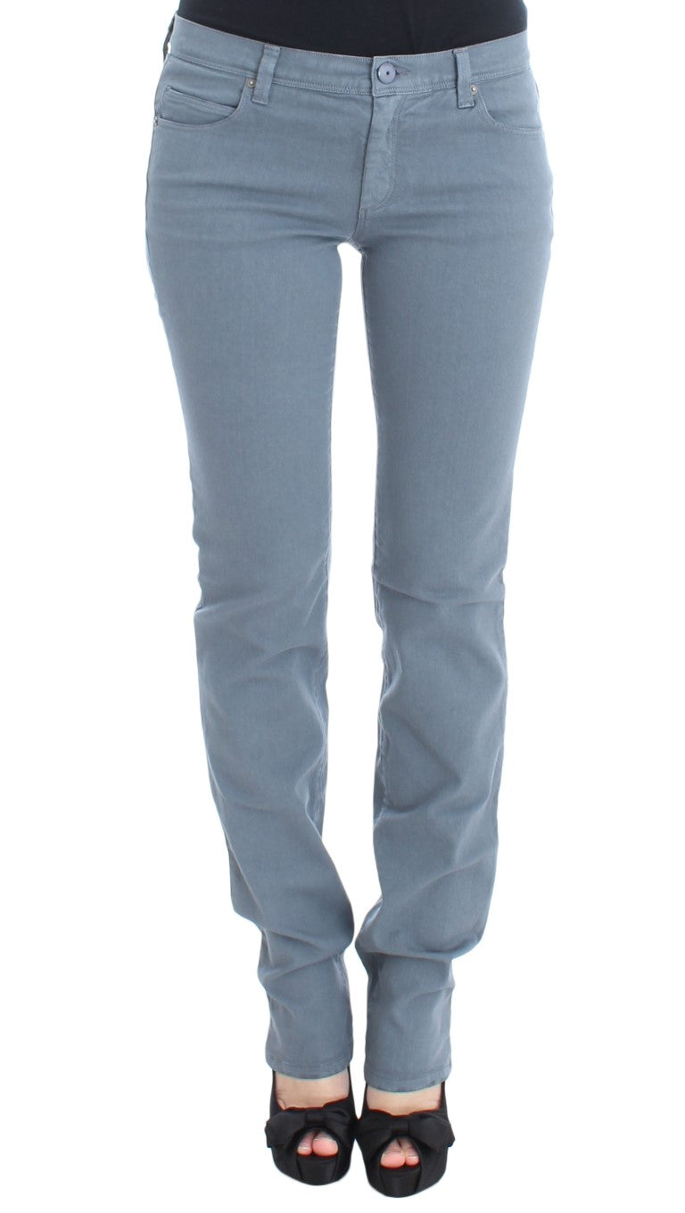 

Женские джинсы Ermanno Scervino из смеси хлопка Slim Fit Bootcut, синий
