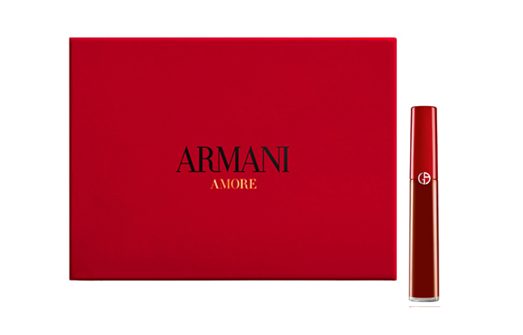 GIORGIO ARMANI Вельюровый матовый красный тюбик жидкой помады наборы макияжа легко растушевывается стойкий натуральный — фото 3