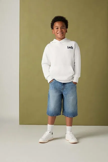 Худи детское Classic and Clean Levi's, белый — фото 3