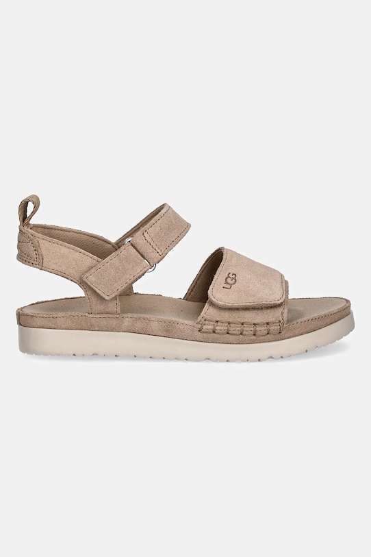 Детские замшевые сандалии Goldenstar Ugg, бежевый — фото 2