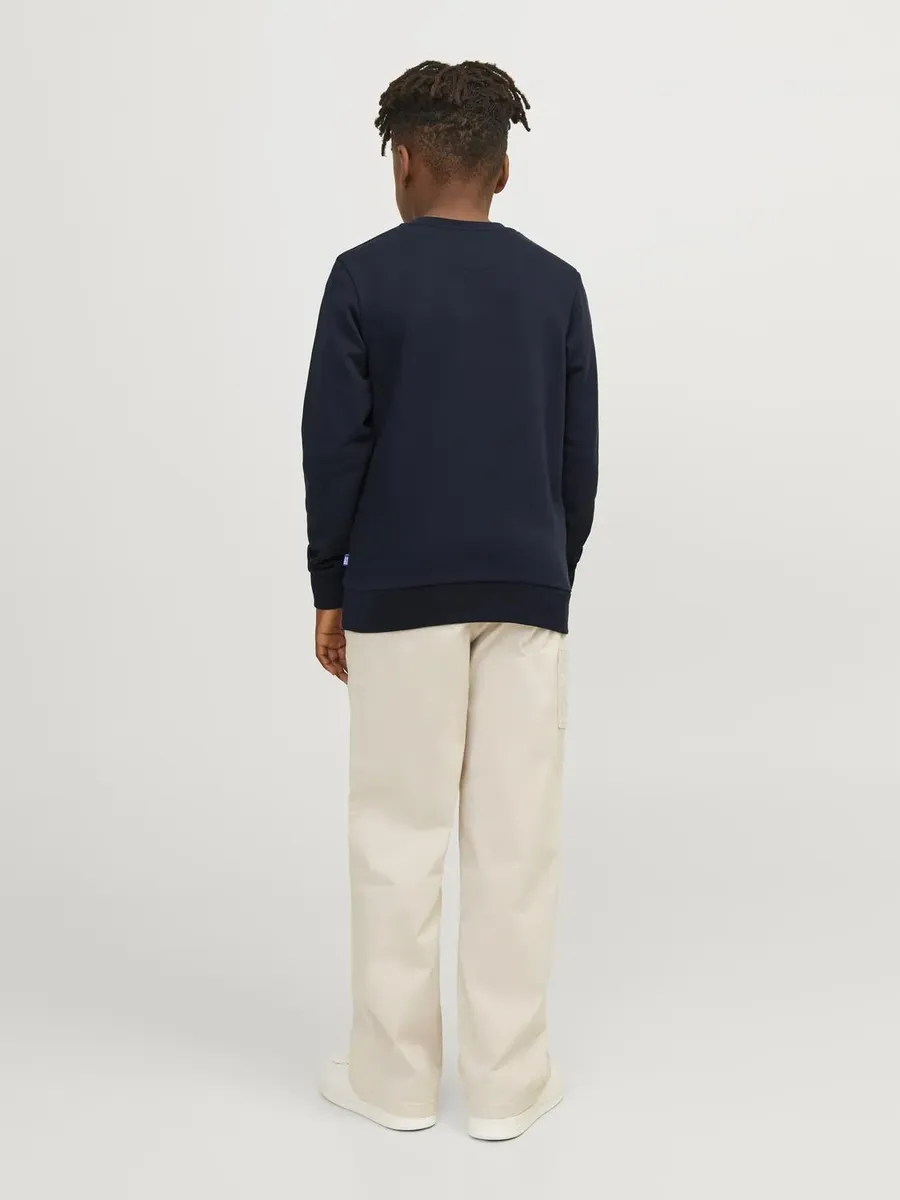 Толстовка Jack & Jones Junior "JJEBRADLEY SWEAT CREW NOOS JNR", синий — фото 2