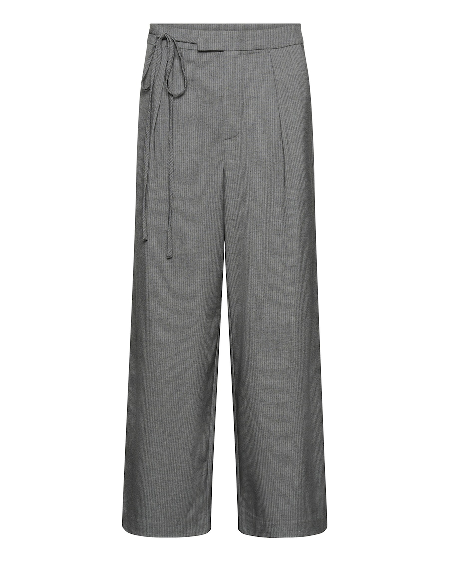 

Широкие брюки со складками спереди Kaffe KAEllie, Mottled Grey