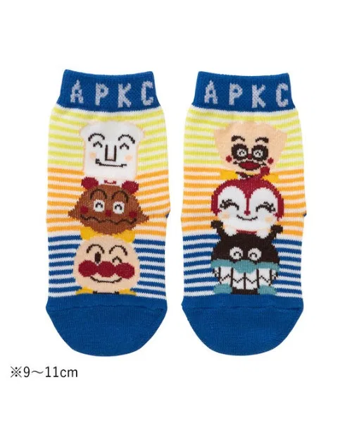 Носки Anpanman Kids Collection, бордовый, синий, разноцветный, детские, хлопок, японские — фото 3
