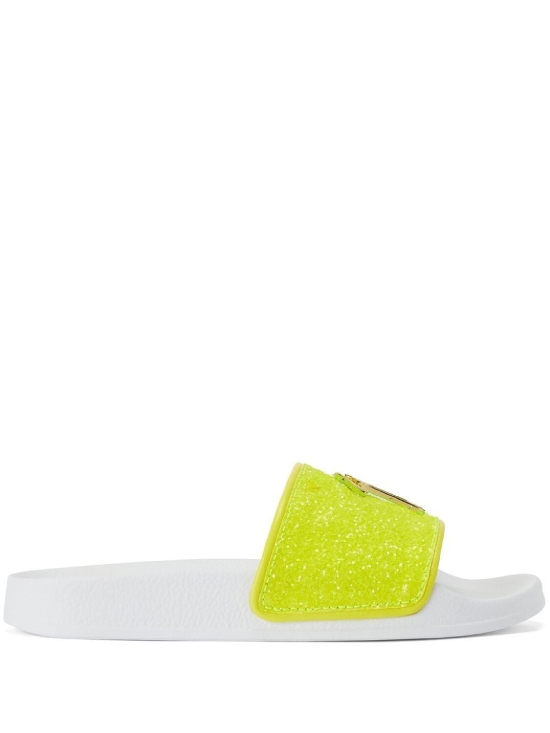 

Giuseppe Zanotti шлепанцы Brett с блестками, желтый