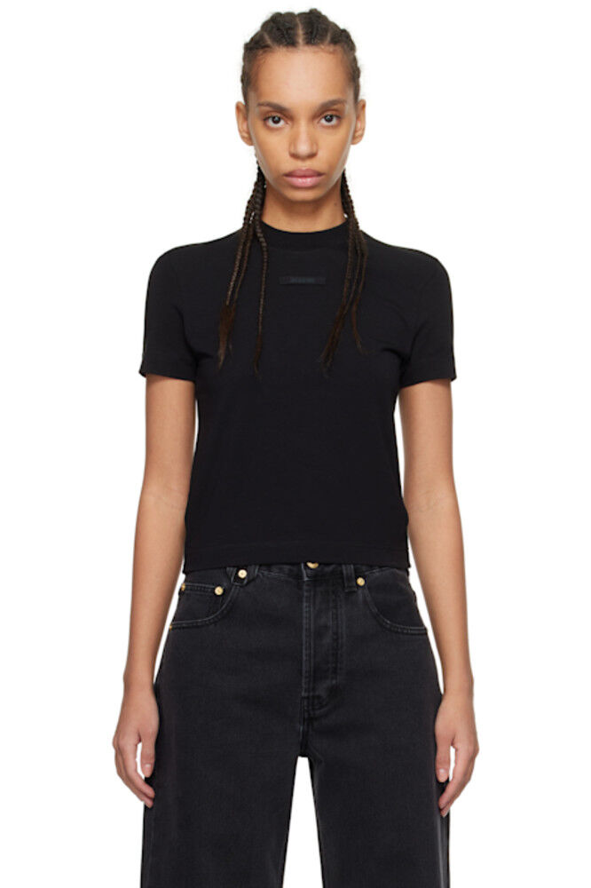 

Черная футболка Les Classiques 'The Gros Grain' JACQUEMUS