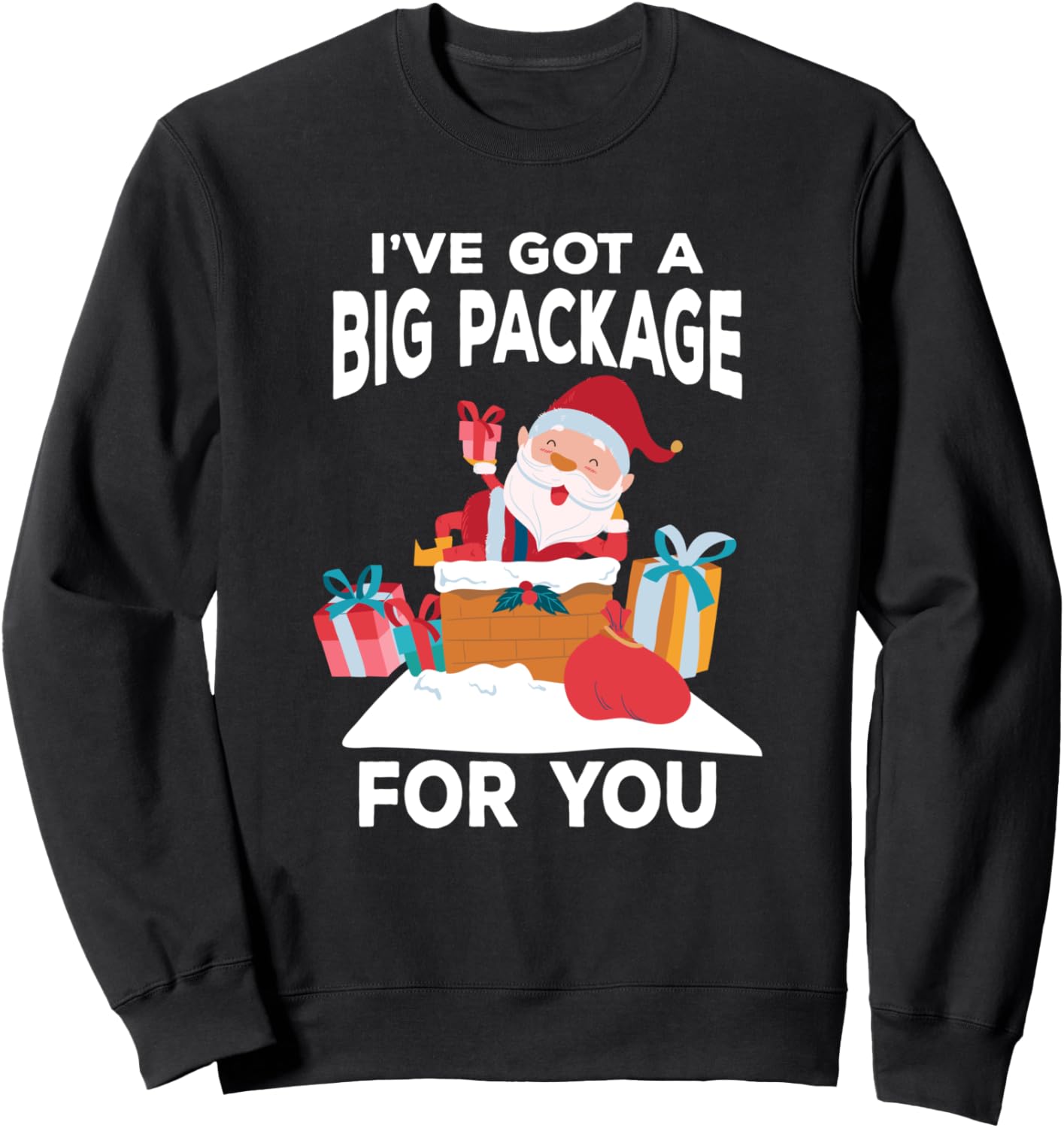 

У меня для тебя большой подарок! Забавная рождественская толстовка Christmas Tees For Kids And Adults, черный