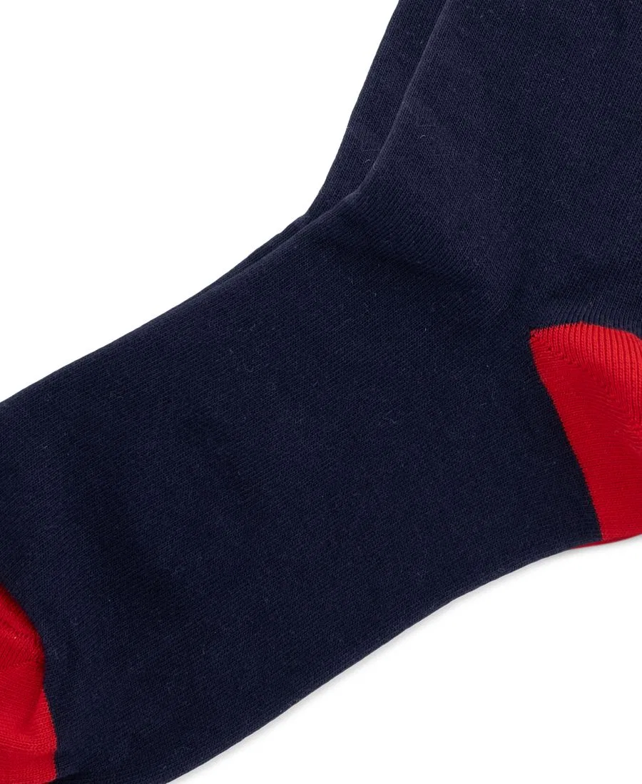 Женские носки с изображением флага Polo Ralph Lauren, темно-синий — фото 2