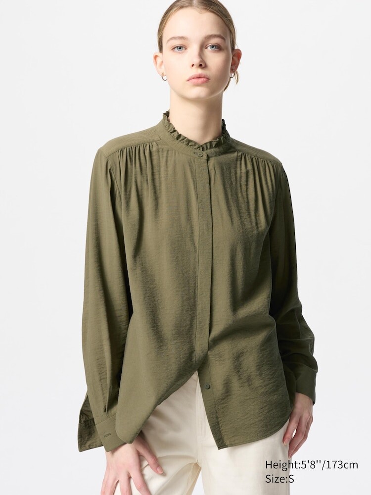 

Блуза с оборками Uniqlo, цвет 56