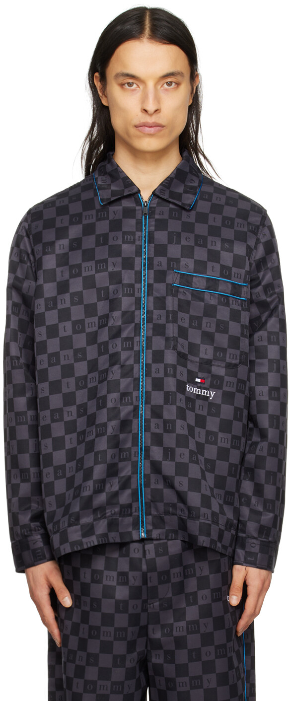 

Серая рубашка в клетку Tommy Jeans
