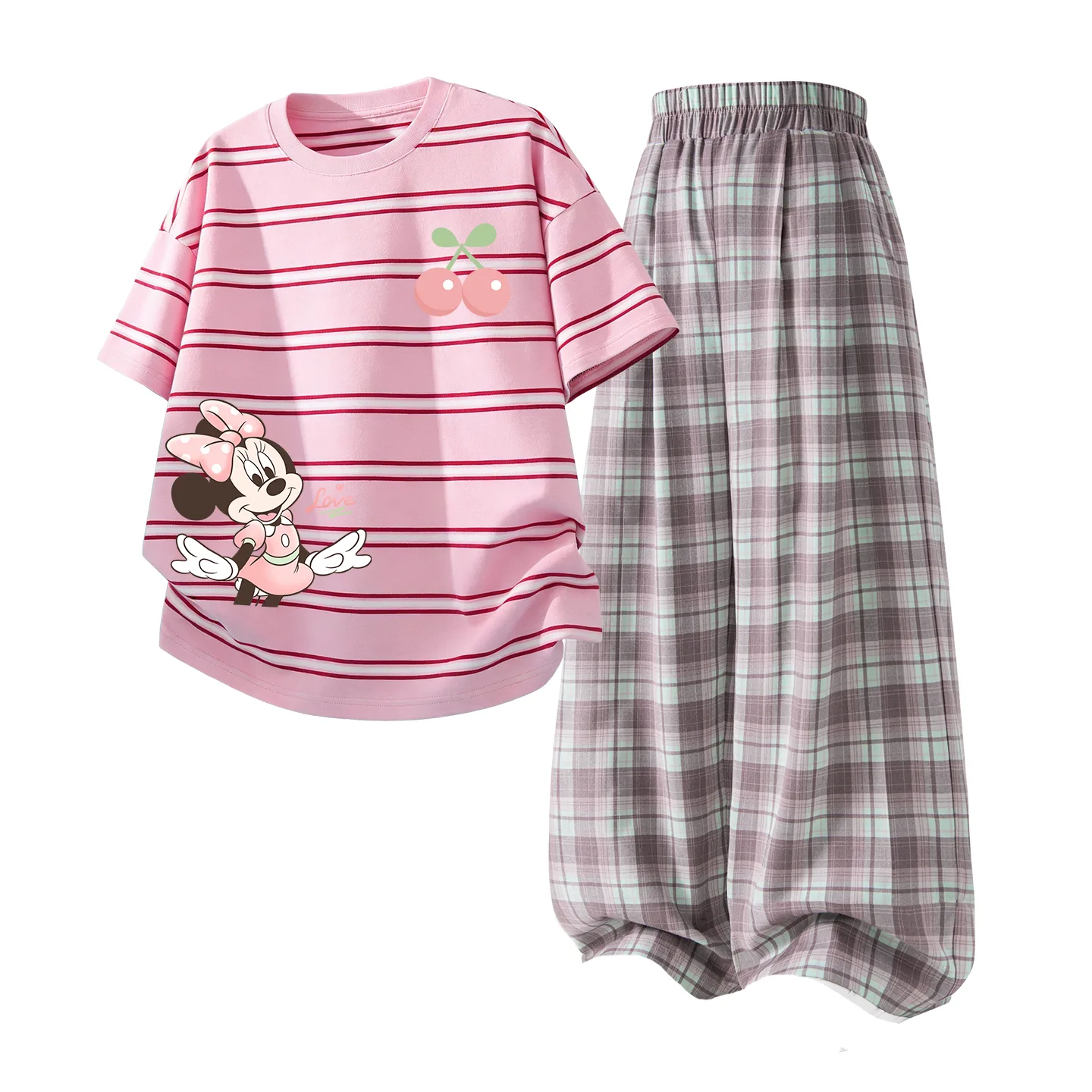 Детский спортивный комплект Casual Disney, Di Elegant Cherry Pink+Solid Pink
