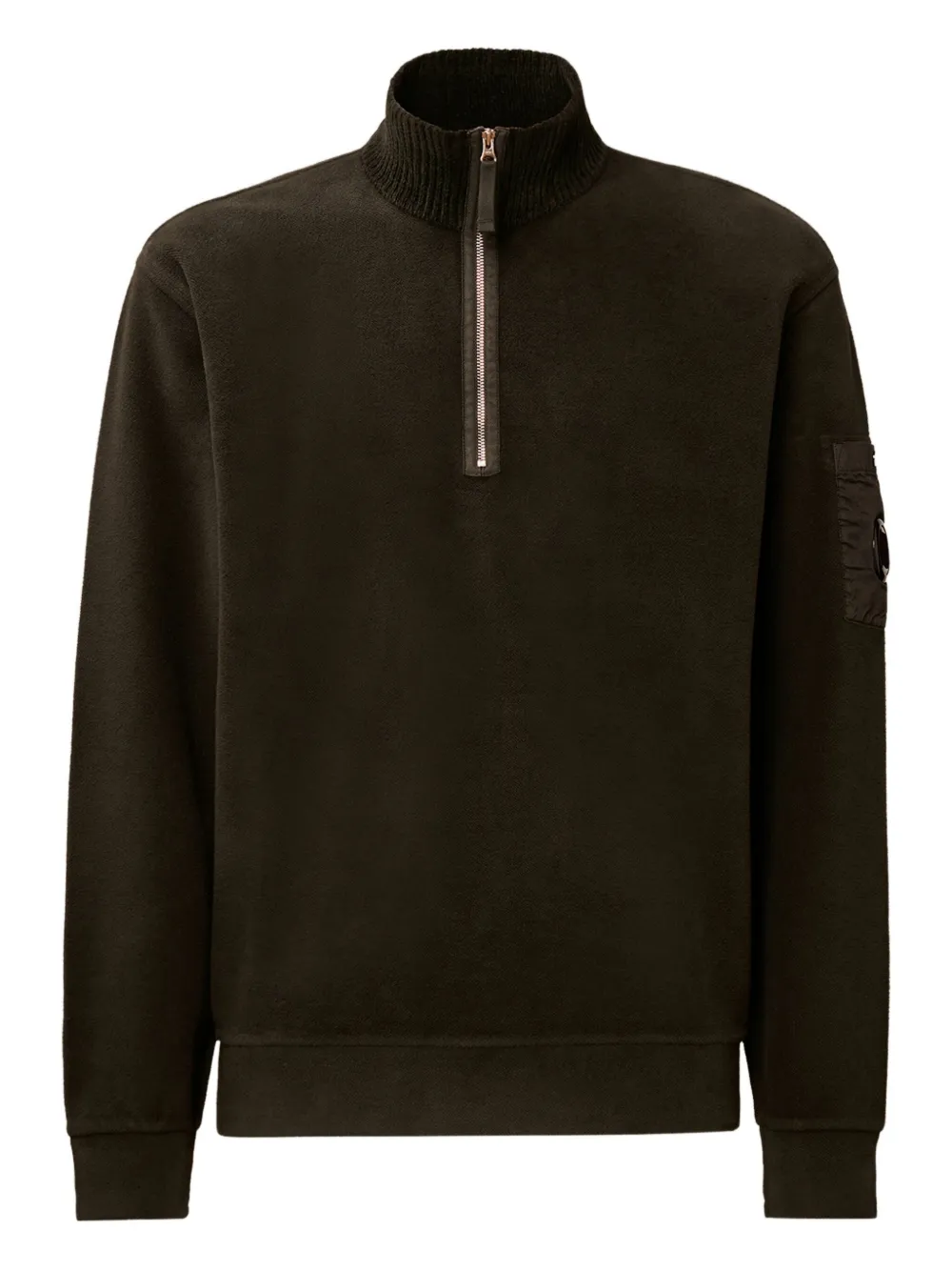 

Свитер с молнией и фирменной линзой C.P. Company, серый