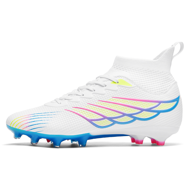 

Кроссовки Soft Ground Artificial Ground Natural Ground Anti-Slip Wear-Resistant Soccer Shoes Unisex WEJIESS, белый